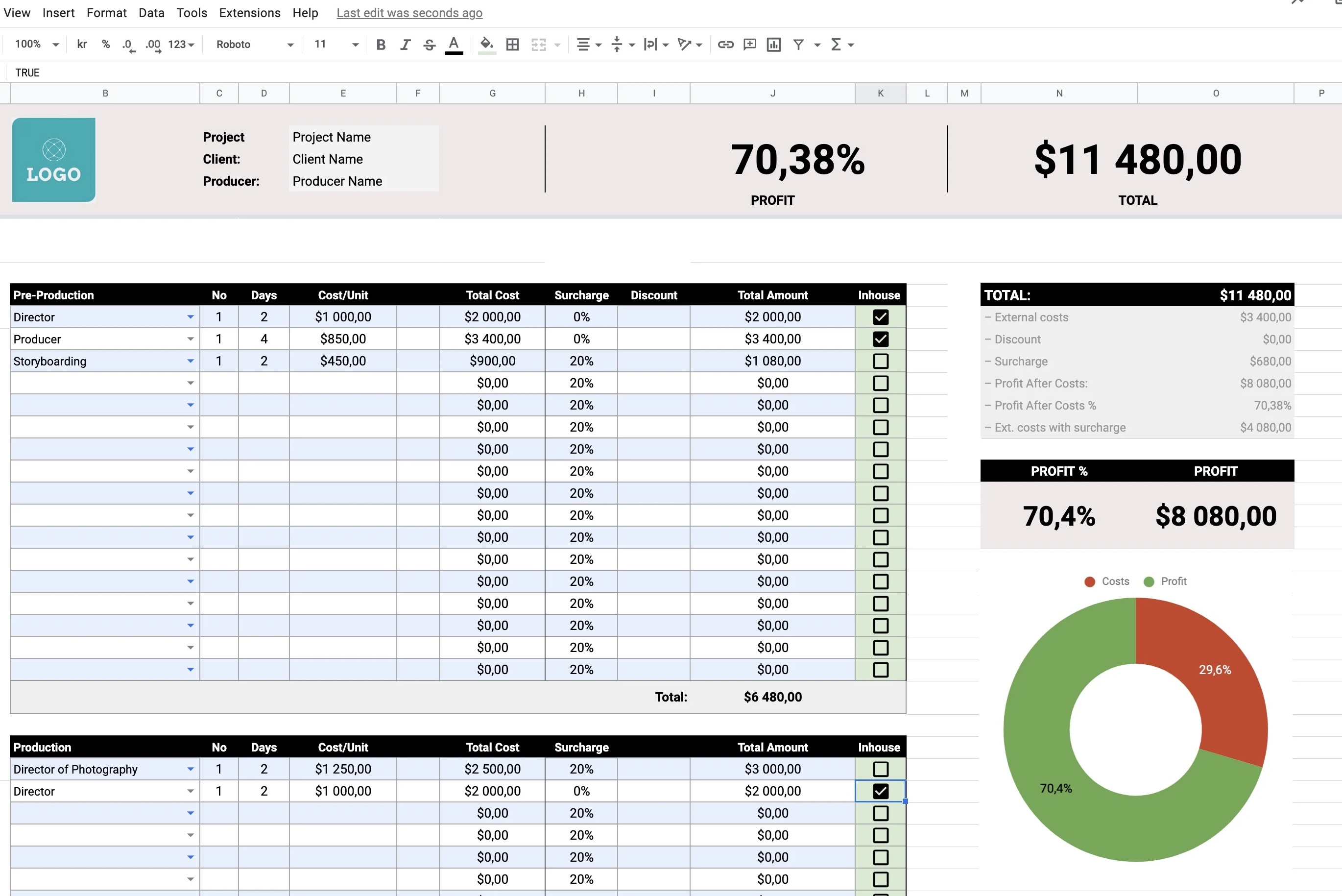 Manual stack collage